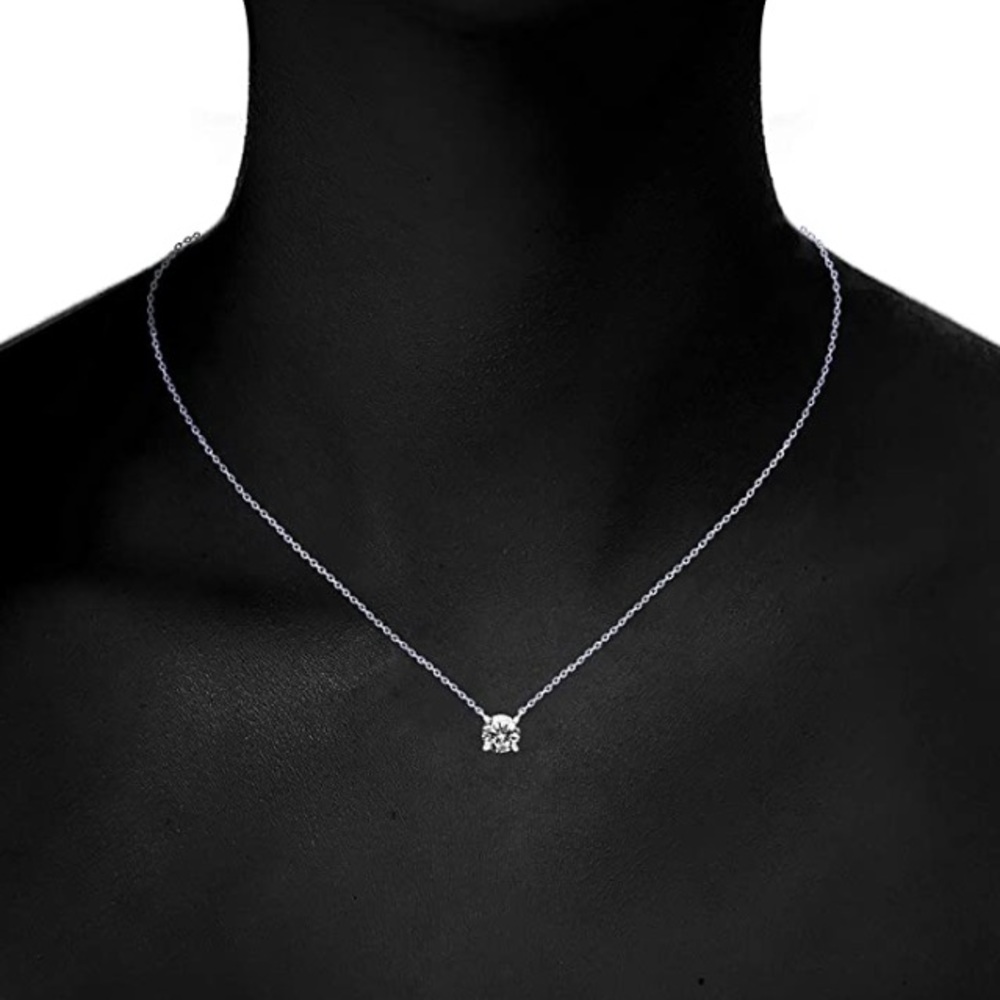Swarovski 14k Gold Diamond Choker Necklace Women - Picture 4 of 8
